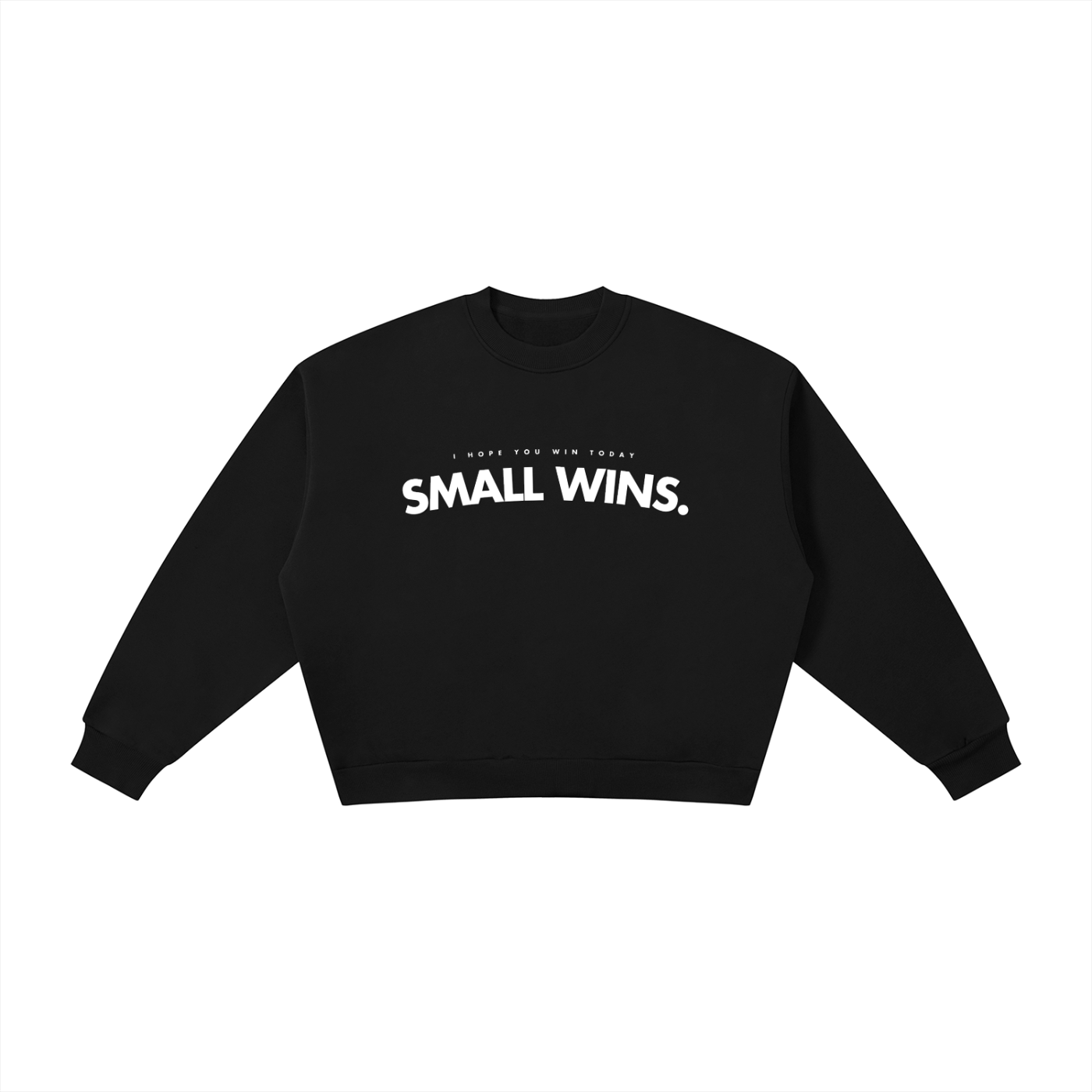 Adult Black + White | Solo Champ Logo | Boxy Crewneck