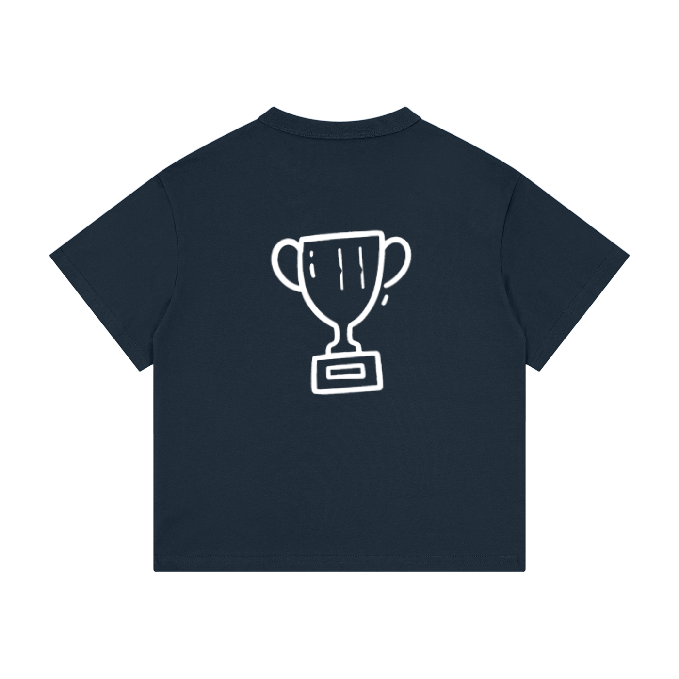 Kid's  Loose Fit  Navy Blue + White  | Small Wins | Tee